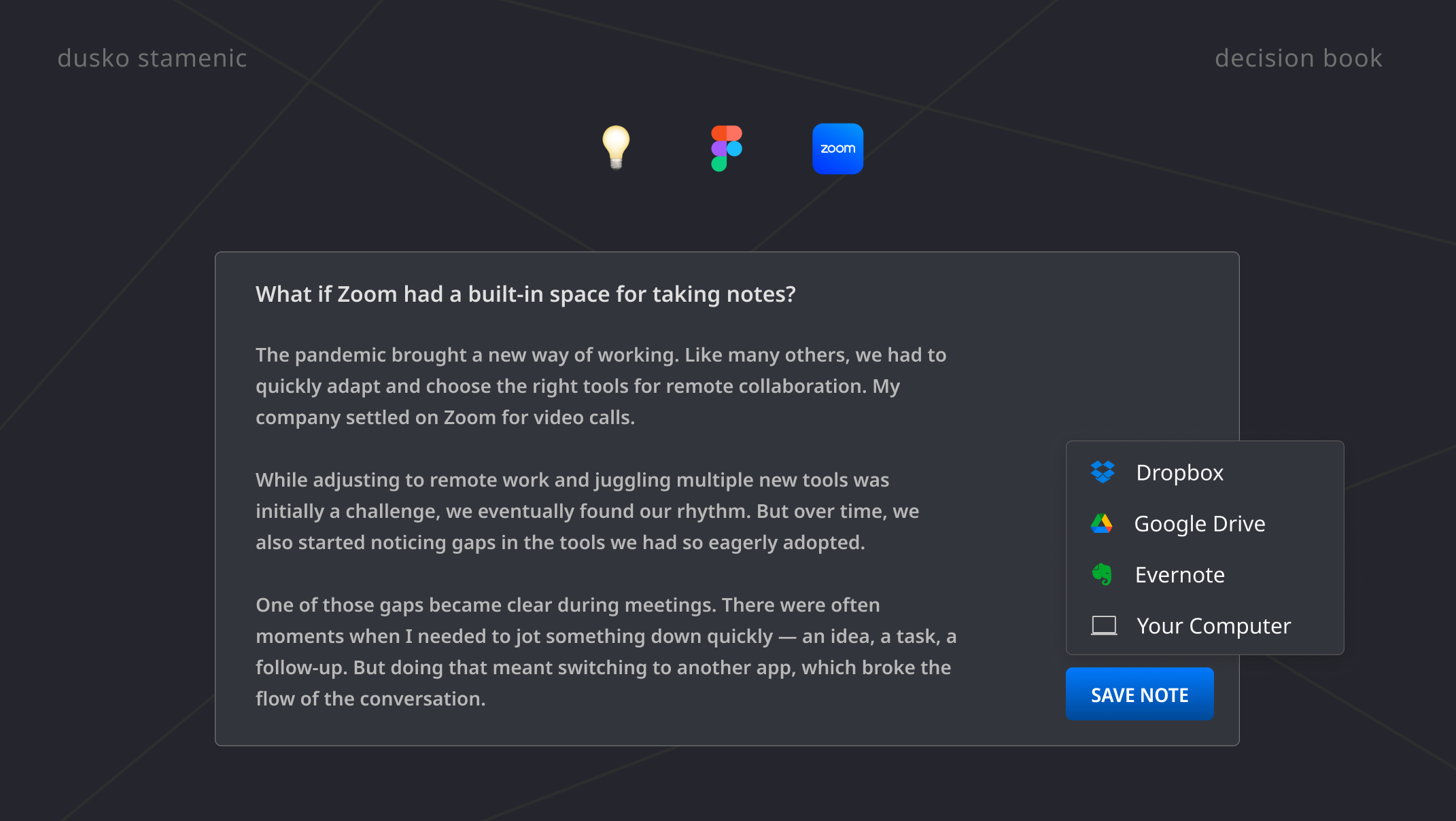 Zoom Notes